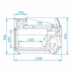 Dimensiuni vitrina model Si