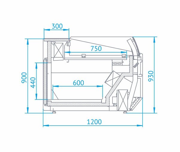 Dimensiuni vitrina model Si