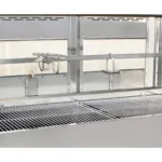 Gratar pe carbune din otel inoxidabil cu protap rotisor electric inchis cu arzator pe gaz BKBSG-120D_img_003