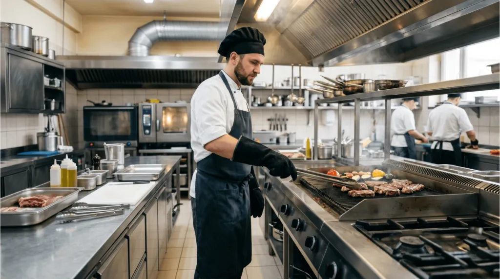 siguranta in utilizarea unui gratar profesional horeca