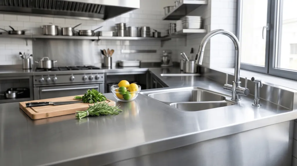 otel inoxidabil curat si bine intretinut