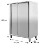 Dulap inox vertical 2 usi S120 cm A60 cm H180 cm_img_01