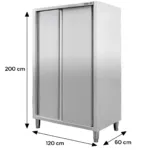 Dulap inox vertical 2 usi S120 cm A60 cm H200 cm_img_01