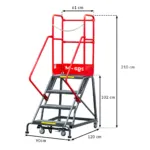 Scara mobila cu platforma, 102 cm, 4 trepte_img_01
