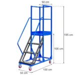 Scara mobila cu platforma STANDARD, 100 cm, 4 trepte_img_01