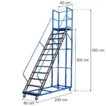 Scara mobila cu platforma STANDARD, 300 cm, 12 trepte_img_01