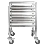 Carucior inox cu blat pentru GN 38x55x95 cm_img_02