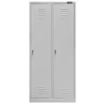Dulap vestiar cu 2 usi si compartimente 180x50x80 cm, gri_img_02