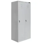 Dulap vestiar cu 2 usi si compartimente 180x50x80 cm, gri_img_03