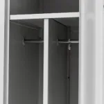 Dulap vestiar cu 2 usi si compartimente 180x50x80 cm, gri_img_07