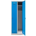 Dulap vestiar metalic cu 2 usi, grialbastru 180x50x60 cm_img_02