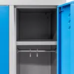 Dulap vestiar metalic cu 2 usi, grialbastru 180x50x60 cm_img_07