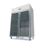 Frigider inox 1400 litri, 6 rafturi reglabile (21 GN) cu usi din sticla_img_00