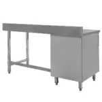 Masa inox de perete 120x70 cm cu 3 sertare stanga_img_02