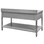 Masa inox de perete 150x70 cm cu 3 sertare si polita_img_02