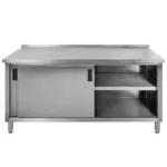 Masa inox de perete 180x60 cm cu dulap sudat, bucatarie horeca_img_02