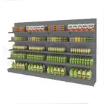 Raft magazin pe perete Merkury H210 cm L300 cm A474x37 cm grafit set_img_02