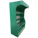 Raft pentru legume si fructe, iluminare LED verde 200x125x60 cm_img_03