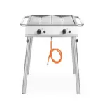 Gratar pe gaz Xantos 9,5kW, 770x710x(H)870 mm, 2 arzatoare independente_img_00