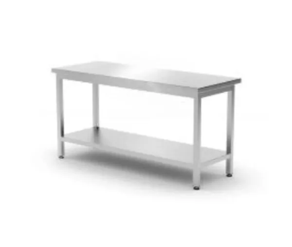 Masa de lucru inox centrala cu raft, otel inoxidabil, 1200x600x(H)850 mm_img_00