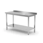Masa de lucru inox cu polita, 1200x700x(H)850 mm, pentru perete_img_00