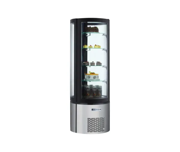 Vitrina rotunda refrigerata Arktic 360 litri inox geam dublu, 1750 mm_img_00