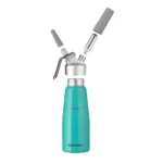 Aparat frisca aluminiu 0.5 litri turcoaz, set 3 duze si perie curatare_img_02