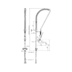 Baterie bucatarie cu dus clatire si montare pe perete_img_05