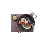 Bol emailat pentru paella negru, diametru 185x(H)43 mm, model adanc_img_01