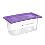 Capac gastronorm violet HACCP GN 14, 265x162 mm, polipropilena, transparent_img_01