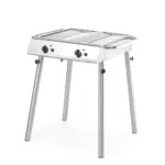 Gratar pe gaz Xantos 9,5kW, 770x710x(H)870 mm, 2 arzatoare independente_img_02