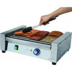 Grill rola pentru carnati, 7 role, inox, strat antiaderent, tava detasabila, 740 W_img_02