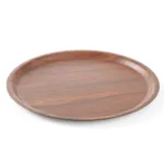 Tava servire rotunda imitatie lemn, margine joasa, mahon, 380 mm_img_06