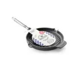 Tigaie grill din fonta, 510x274 mm, cu maner inox, diametru 510x(H)27 mm_img_02