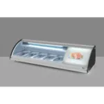 Vitrina sushi 63 litri 5xGN 13, 0-12 gradeC, geamuri glisante inox_img_03
