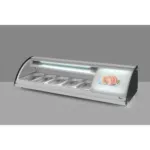 Vitrina sushi 63 litri 5xGN 13, 0-12 gradeC, geamuri glisante inox_img_04