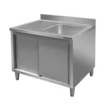 Chiuveta inox sudata cu bazin dreapta si dulap 120x70x85 cm pentru bucatarii profesionale_img_00