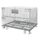 Cos metalic tip gitterbox cu roti, pliabil, zincat 120x100x89 cm_img_00