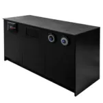 Dulap espressor cu blat slim line, negru, 154x60x92 cm_img_00