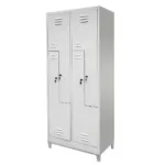 Dulap vestiar BHP pe baza cu picioare, 4 usi L S-80 cm gri 80x50x190_img_00