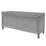 Masa centrala inox cu dulap 180x70x85 cm pentru bucatarii profesionale_img_00