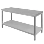 Masa centrala inox cu polita 140x70x85 cm pentru bucatarii profesionale_img_00