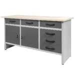 Masa de lucru cu 6 sertare si 2 dulapuri HANDYMAN S-160 cm_img_00