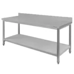 Masa inox perete cu polita 160x60x85 cm pentru bucatarii profesionale_img_00