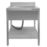 Chiuveta inox simpla cu masca polita si sifon 70x70x85 cm pentru bucatarii profesionale_img_02