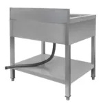 Chiuveta inox simpla cu masca polita si sifon 80x60x85 cm pentru bucatarii profesionale_img_03