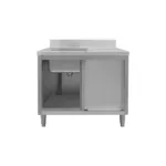 Chiuveta inox sudata cu bazin stanga si dulap 100x70x85 cm pentru bucatarii profesionale_img_02