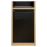 Cos de gunoi cu suport pentru tavi, finisaj stejar kamienny, 60x58x120 cm_img_01