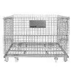 Cos metalic tip gitterbox cu roti, pliabil, zincat 120x100x89 cm_img_01