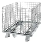 Cos metalic tip gitterbox cu roti, pliabil, zincat 80x60x64 cm_img_03